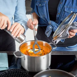 Conjunto de 3 utensilios de cocina de nailon con mango de inox Basic Line Rösle