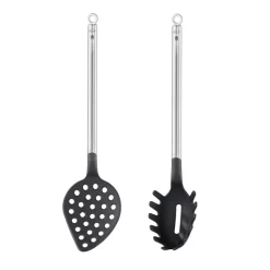 Conjunto de 2 utensilios de cocina de nailon con mango de inox Basic Line Rösle