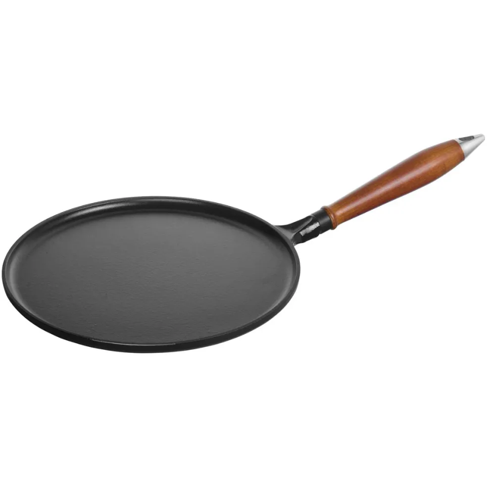 Crepera de hierro fundido con mango de madera Staub