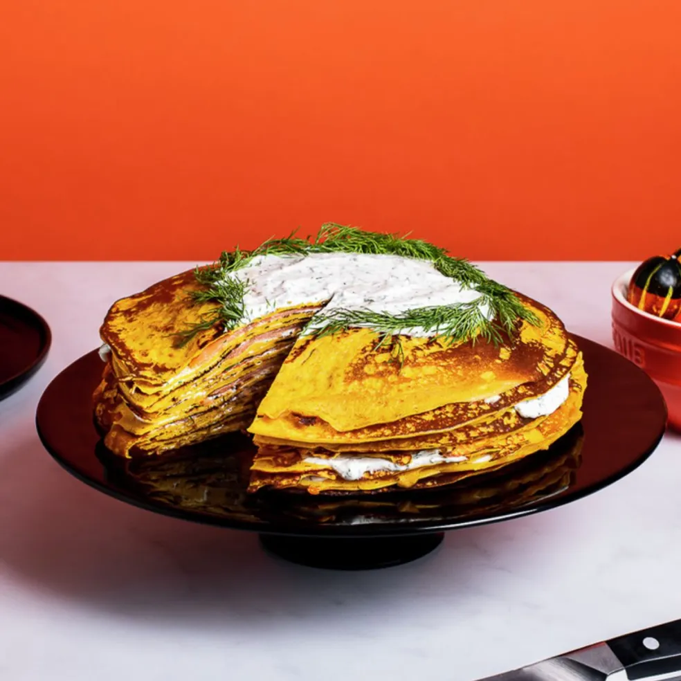 Crepera de hierro fundido con mango de madera Staub