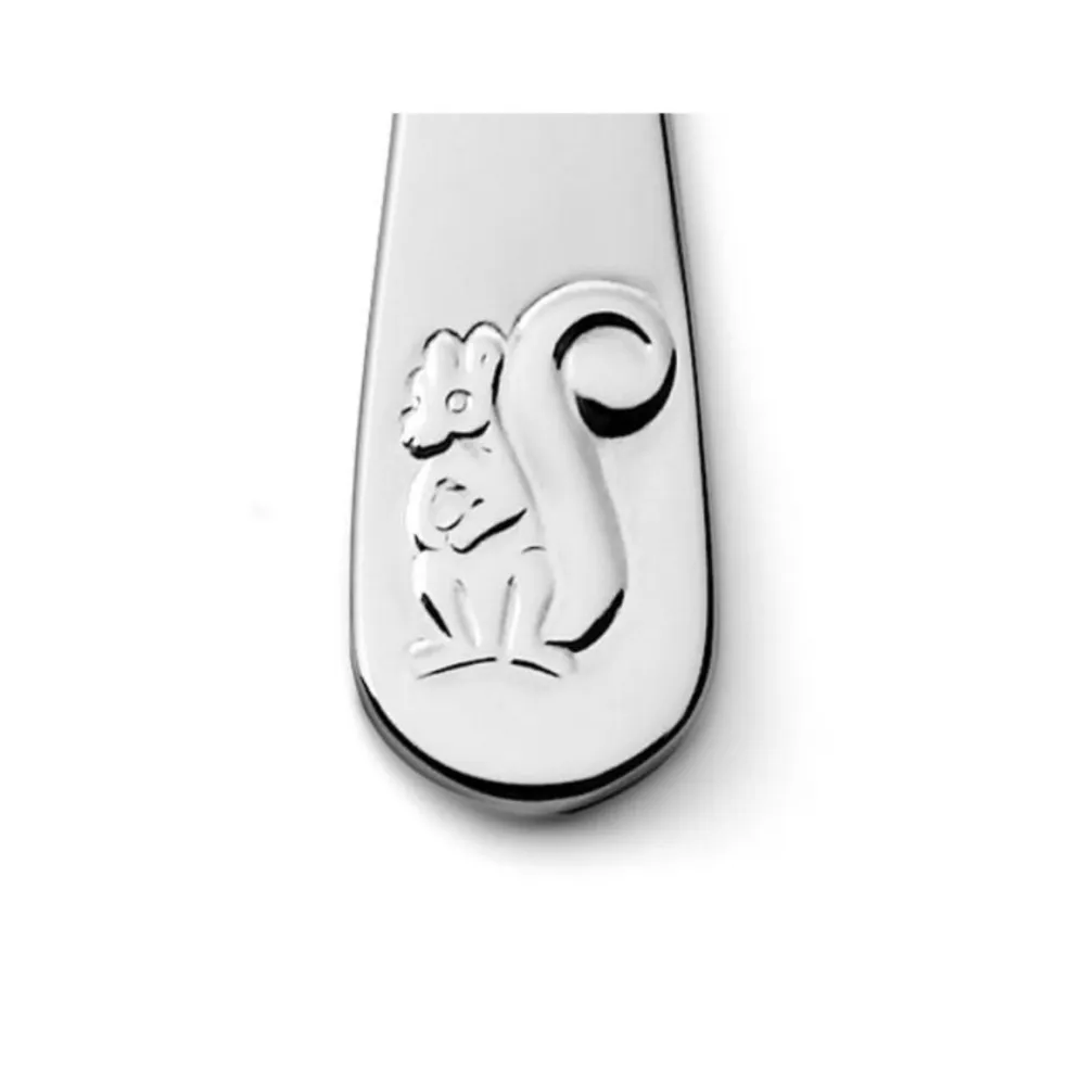 Cubertería de 4 piezas de acero inox Forest Animals Zilverstad