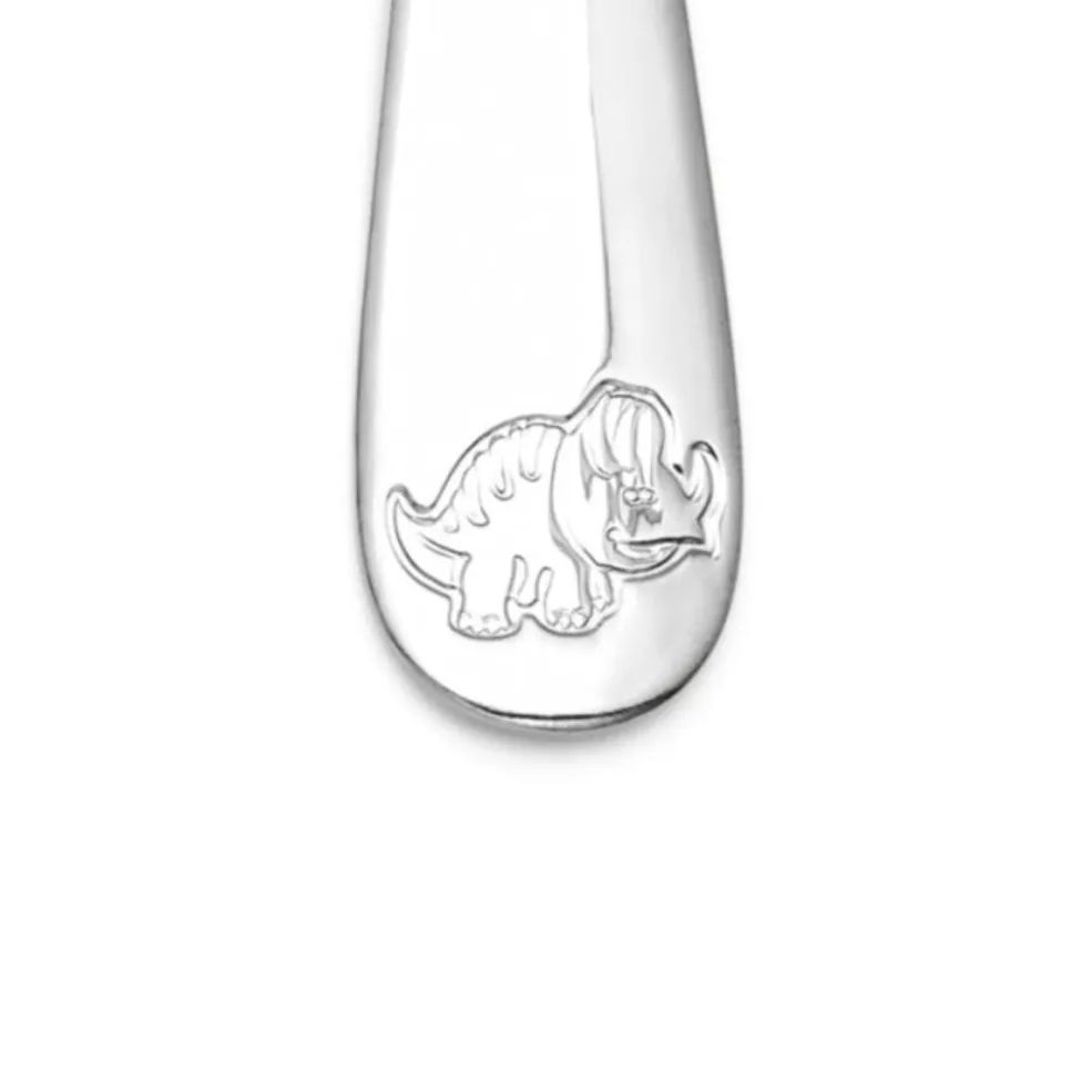 Cubertería de 4 piezas de acero inox Dinosaurs Zilverstad