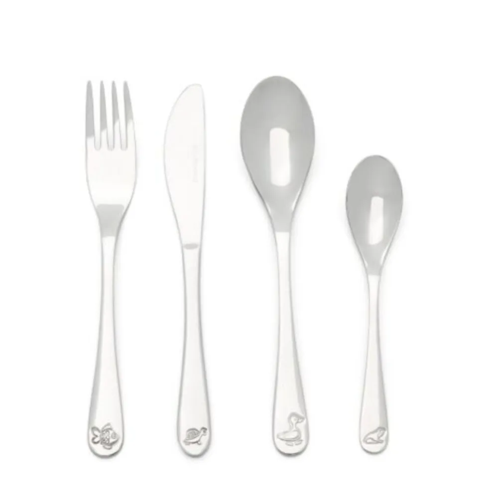 Cubertería de 4 piezas de acero inox Water Life Zilverstad