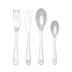 Cubertería de 4 piezas de acero inox Sea Life Zilverstad