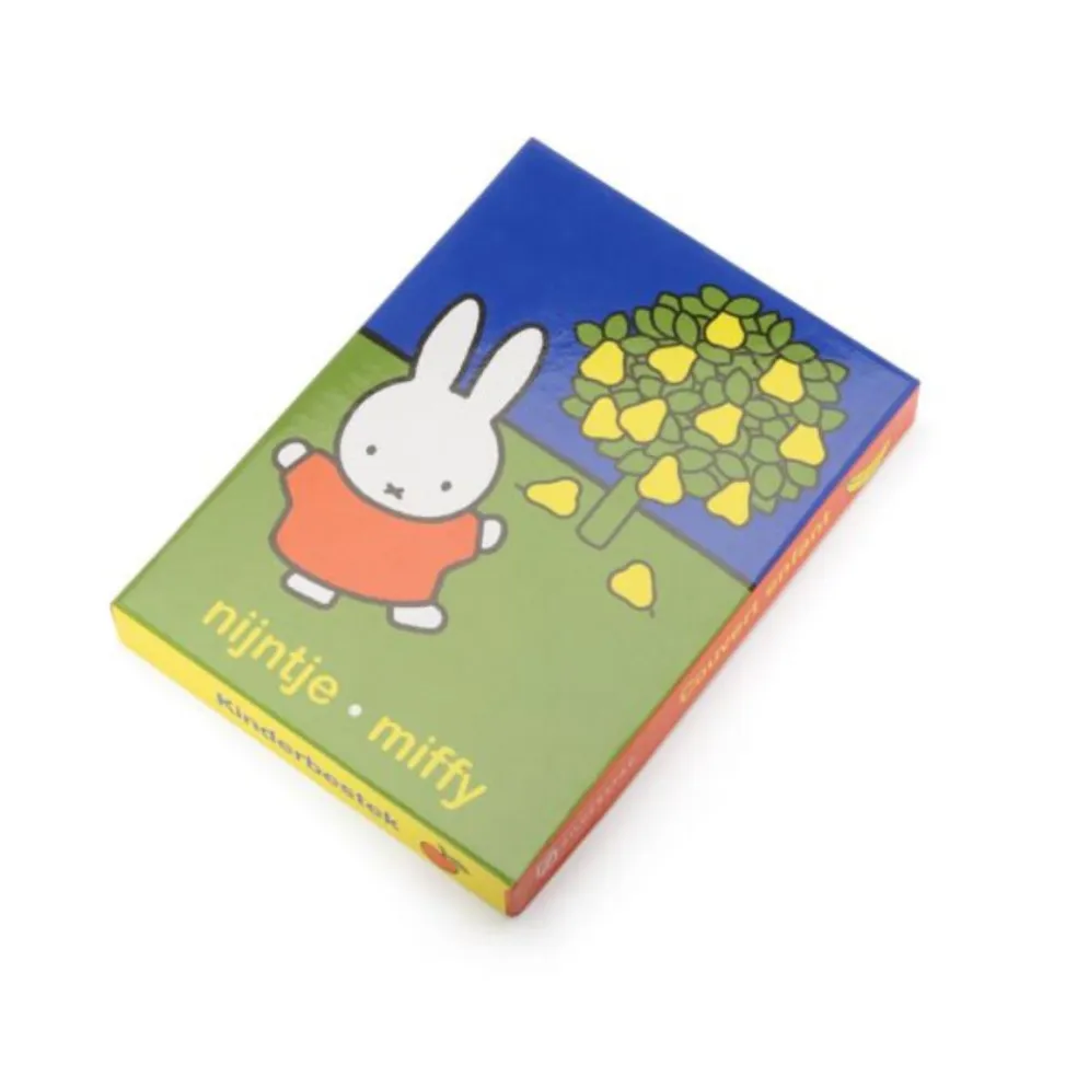 Cubertería de 4 piezas de acero inox Miffy Fruit Zilverstad