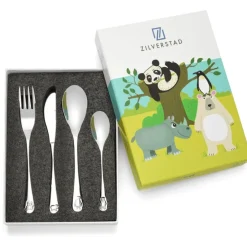 Cubertería de 4 piezas de acero inox Wildlife Zilverstad