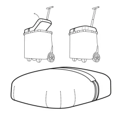 Cubierta para carrito de compra Carrycruiser Reisenthel