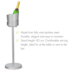 Cubitera de acero inoxidable con stand Leopold Vienna