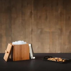 Cubitera de bambú y doble pared de inox con tapa y pinzas Barolo Leopold Vienna