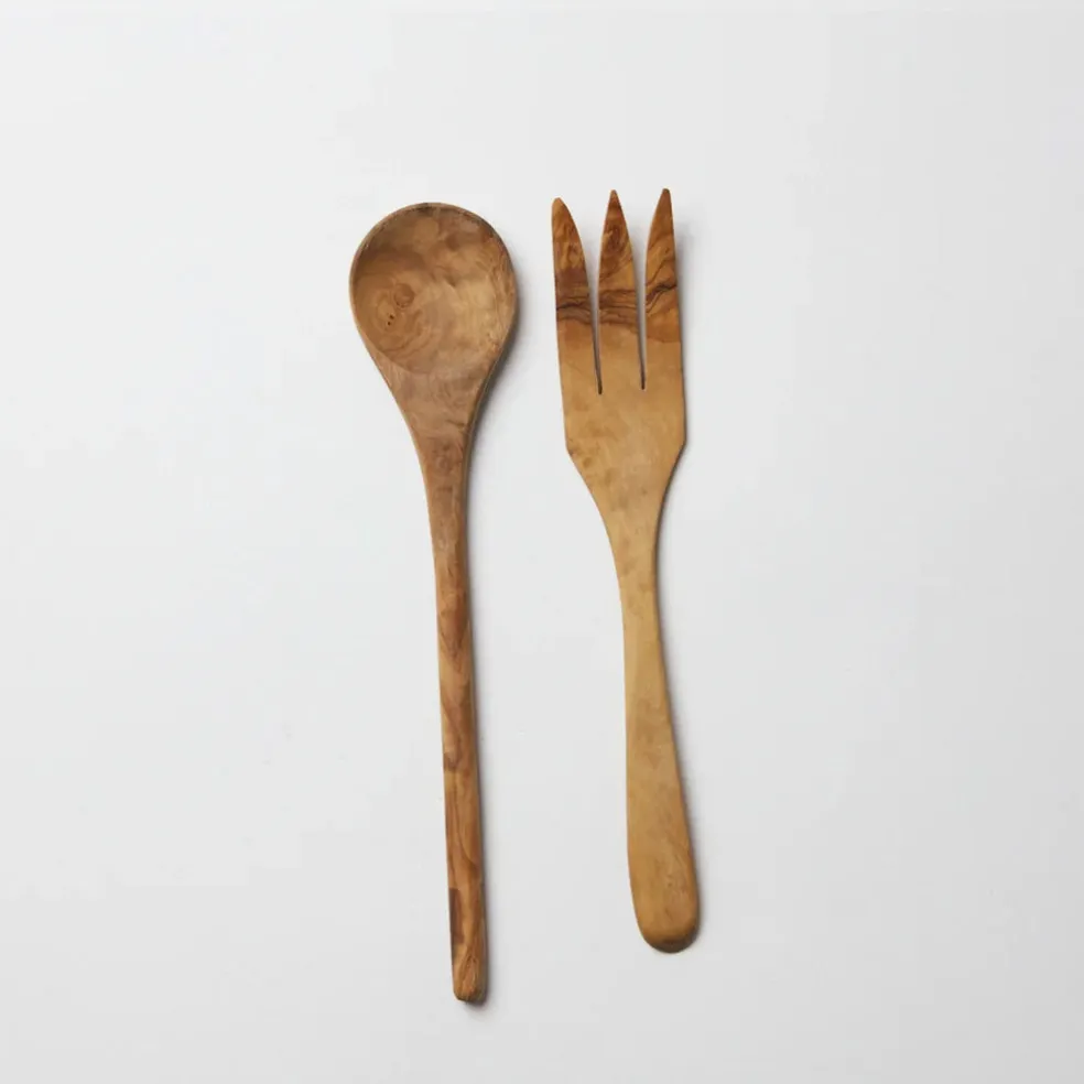 Cuchara de madera de olivo para servir 30 cm Olsson & Jensen