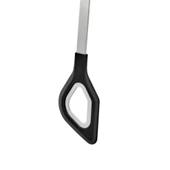 Cuchara espátula con agujero de inox con bordes de silicona Rösle