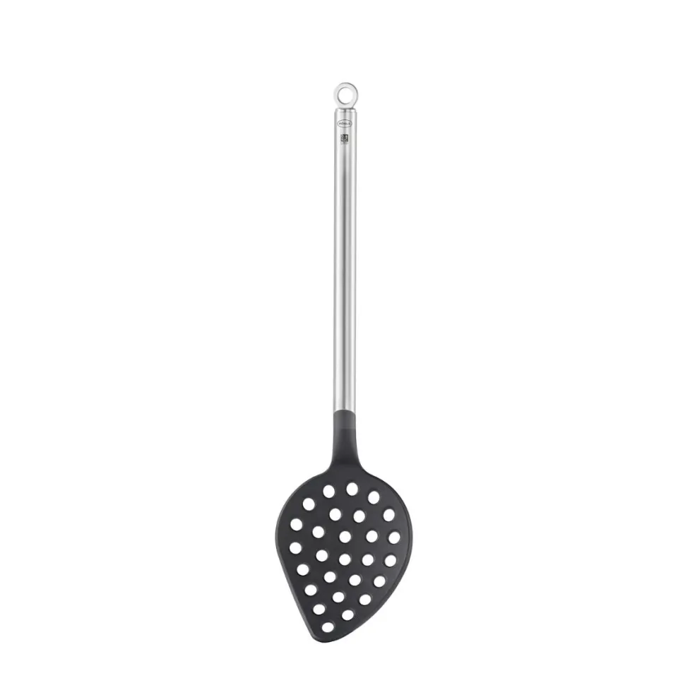 Cuchara perforada para servir de nailon con mango de inox Basic Line Rösle