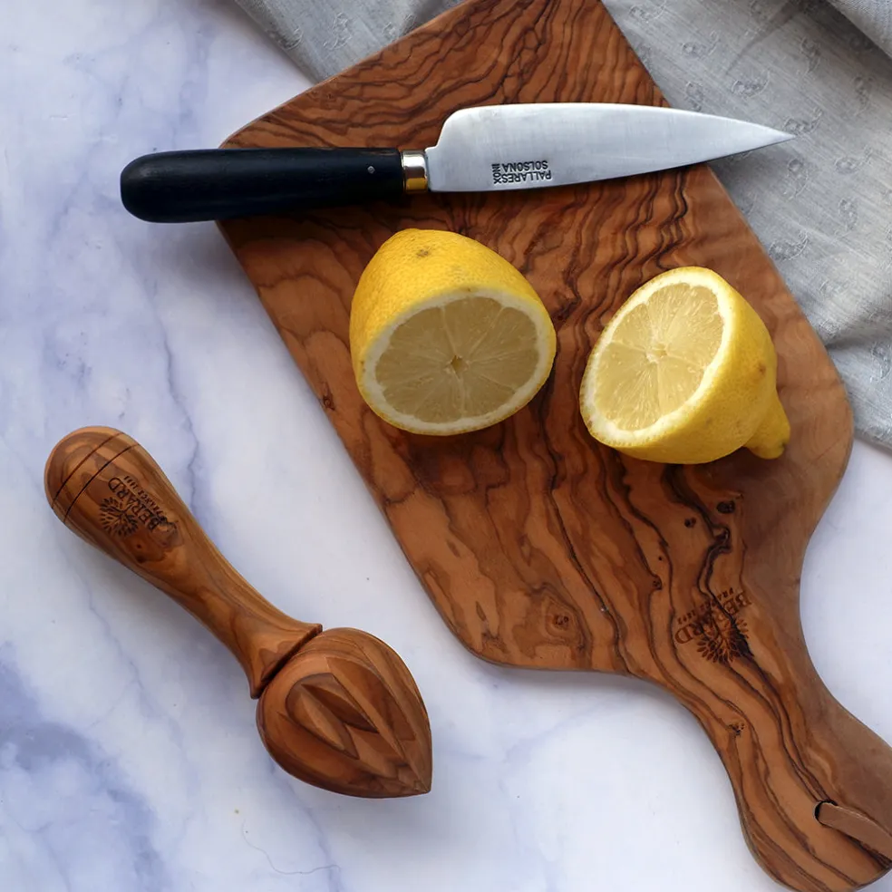 Cuchillo de cocina con mango redondeado de Ébano Pallarès