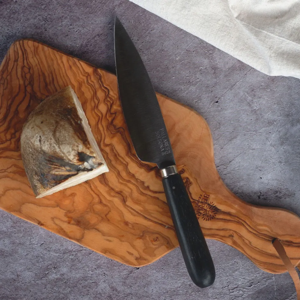 Cuchillo de cocina con mango redondeado de Ébano Pallarès