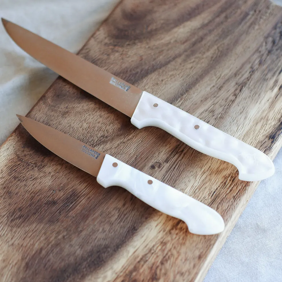 Cuchillo de cocina Inox con mango de Nácar Pallarès