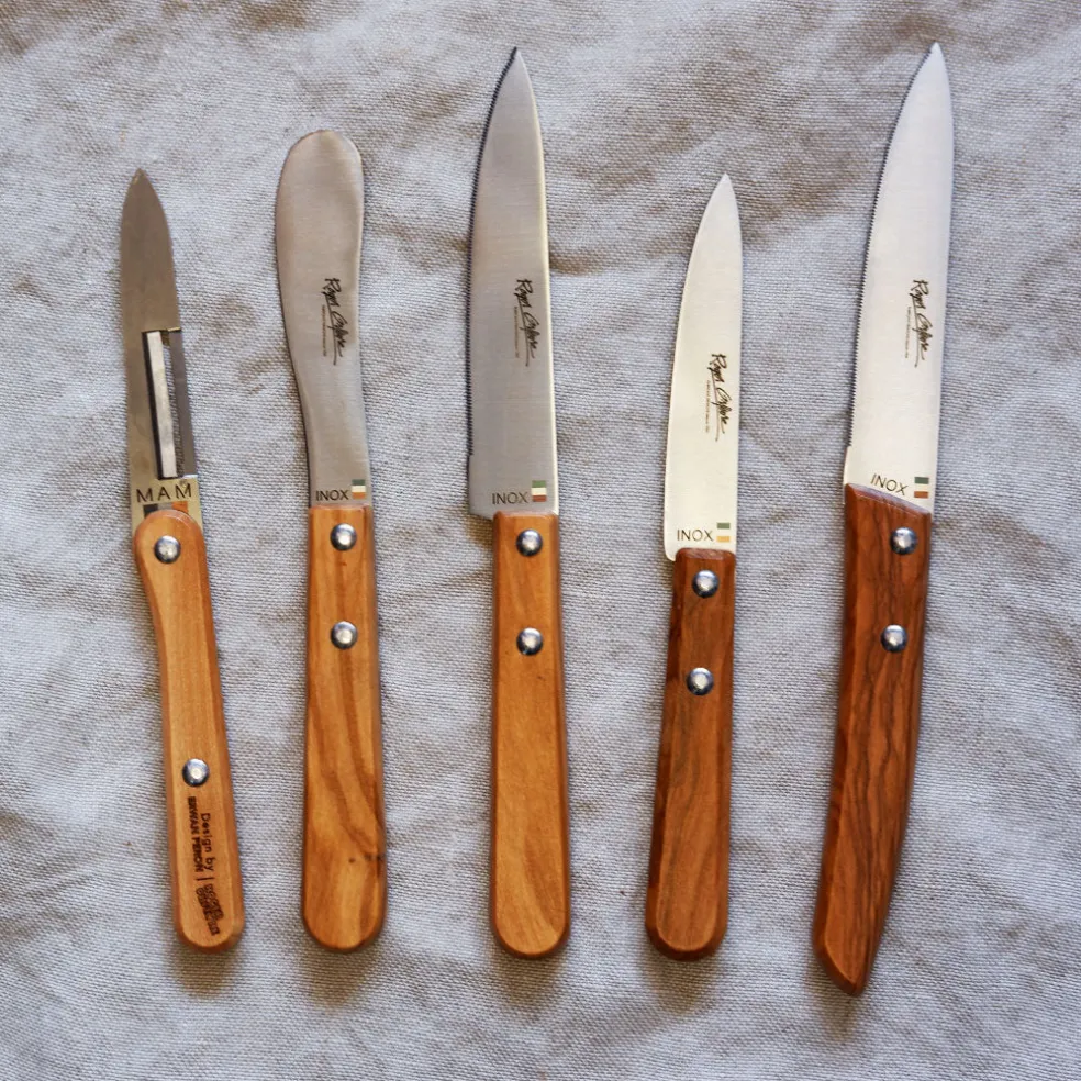 Cuchillo de cocina mango de madera de olivo Roger Orfevre