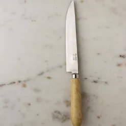 Cuchillo de cocina Pallarès de acero carbono con mango de boj
