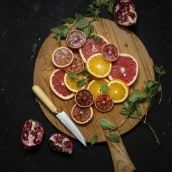 Cuchillo de cocina Pallarès de acero carbono con mango de boj