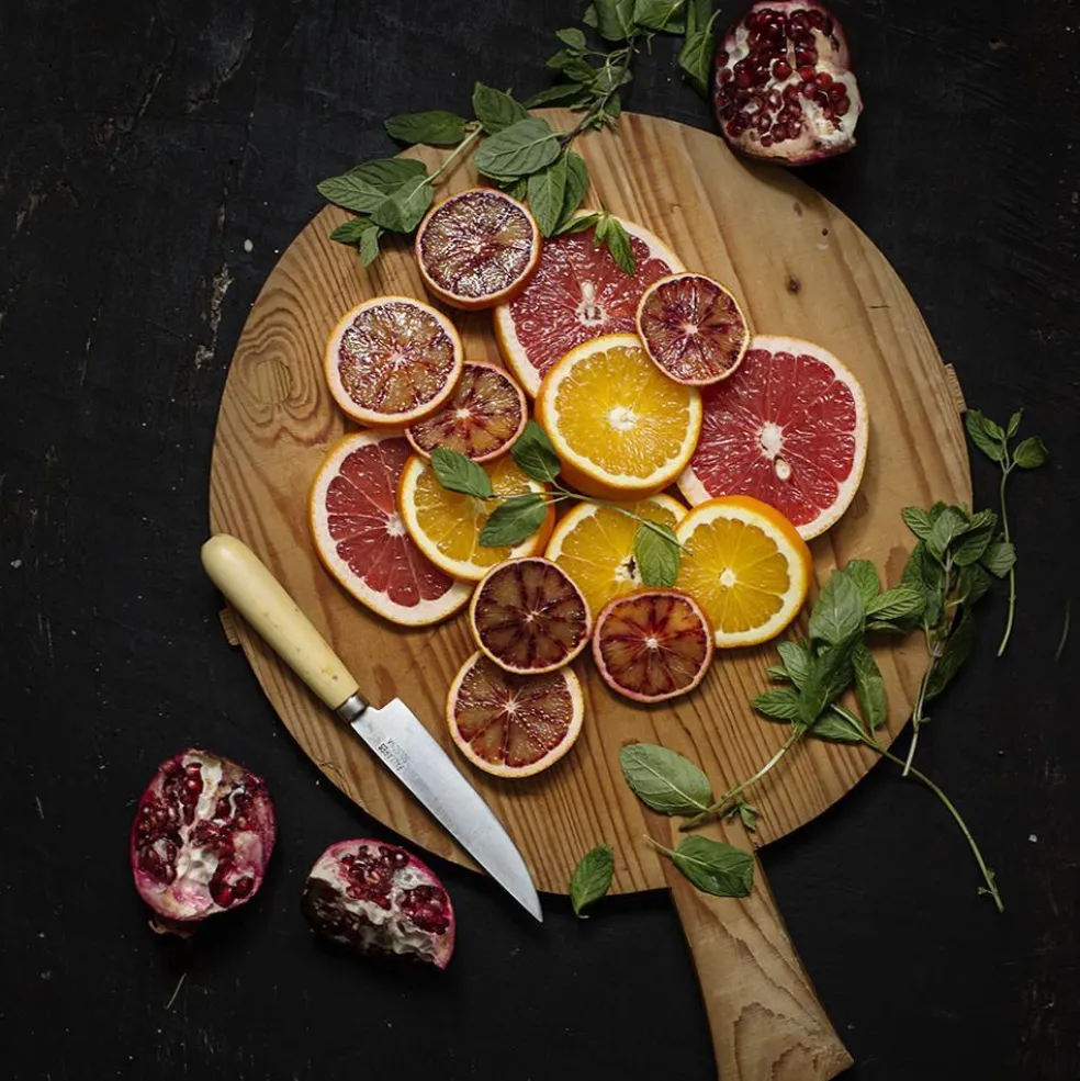 Cuchillo de cocina Pallarès de acero carbono con mango de boj