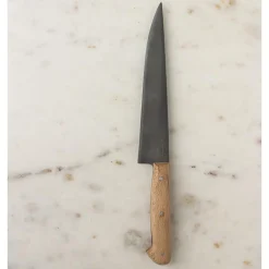 Cuchillo de cocina Pallarès de acero carbono con mango de haya