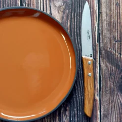 Cuchillo de mesa microdentado con mango de olivo Roger Orfevre