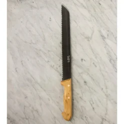 Cuchillo de pan Pallarès de acero inoxidable con mango de boj