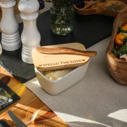 Cuchillo para la mantequilla de madera de olivo Selbrae