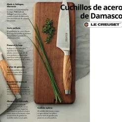Cuchillo para Pan Le Creuset de acero damasco