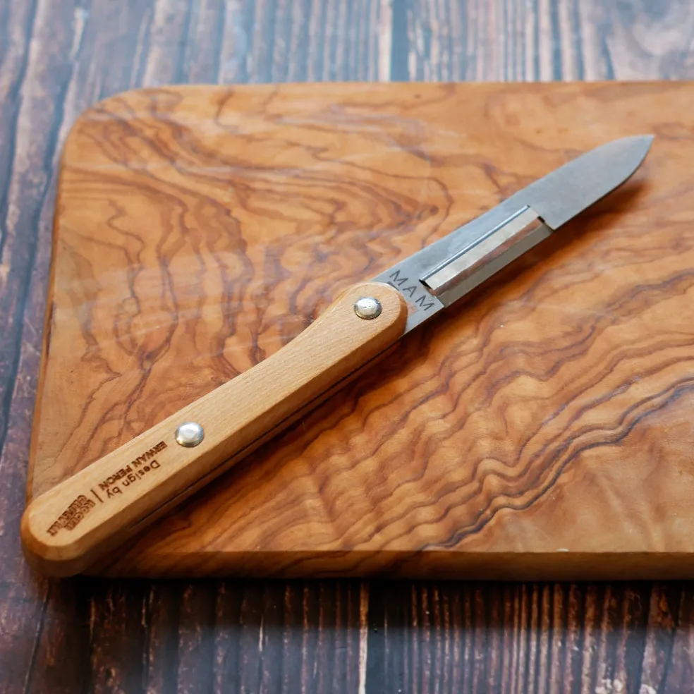 Cuchillo pelador con mango de madera de olivo Roger Orfevre