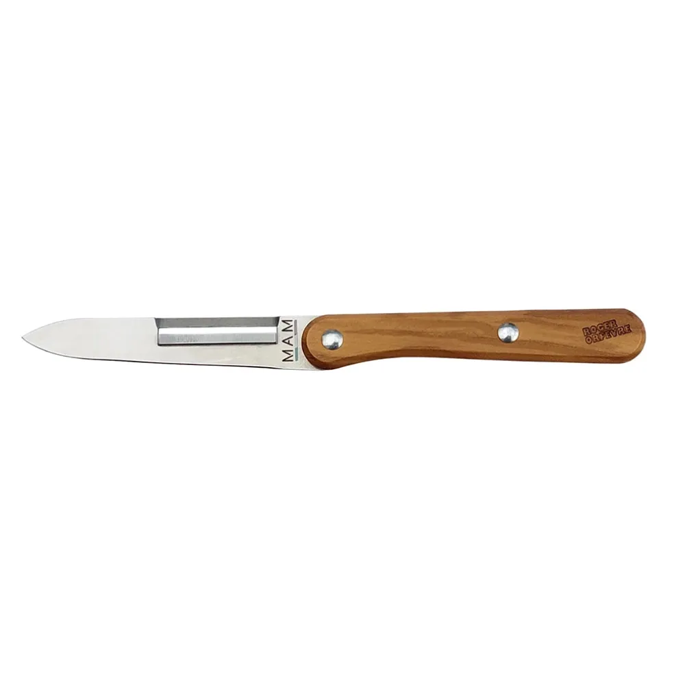 Cuchillo pelador con mango de madera de olivo Roger Orfevre