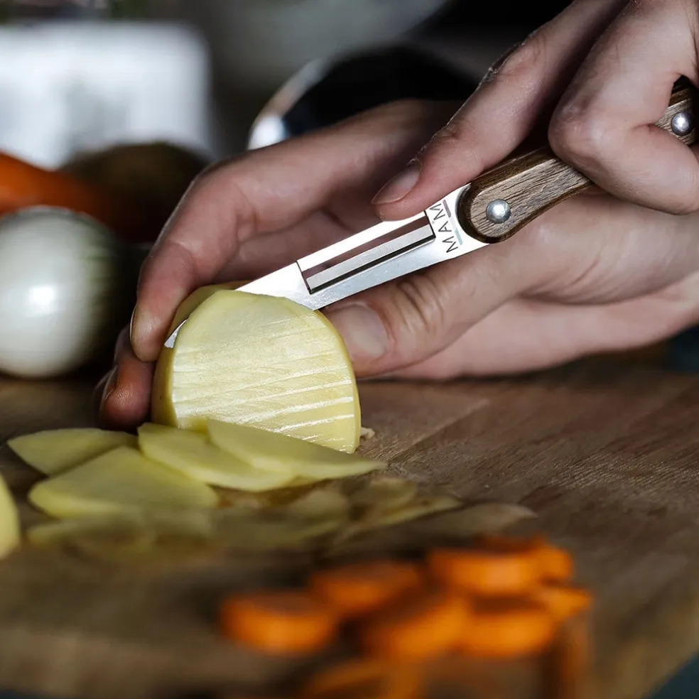 Cuchillo pelador con mango de madera de olivo Roger Orfevre