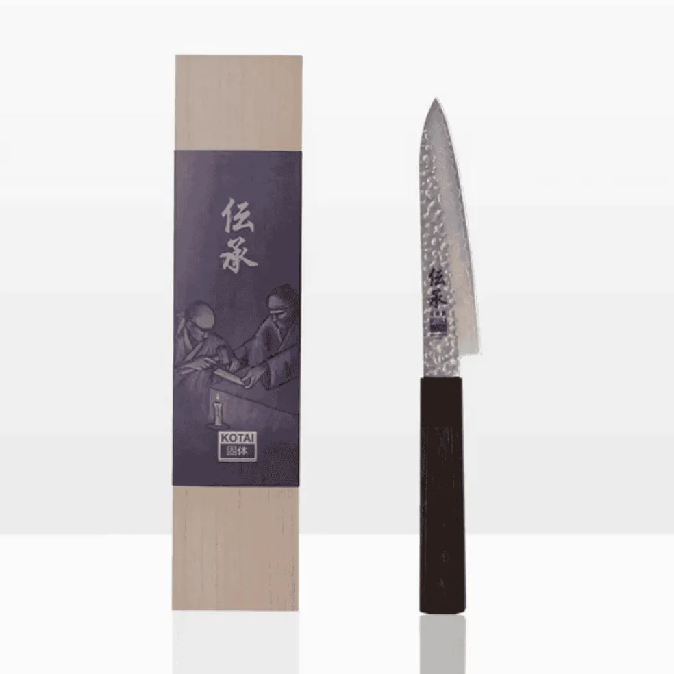 Cuchillos de acero damasco japonés Densho Kotai