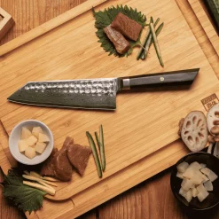 Cuchillos de acero damasco japonés Bunka Damas Kotai