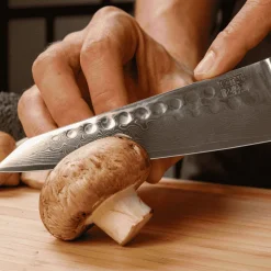 Cuchillos de acero damasco japonés Bunka Damas Kotai
