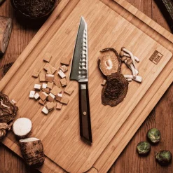 Cuchillos de acero damasco japonés Bunka Damas Kotai