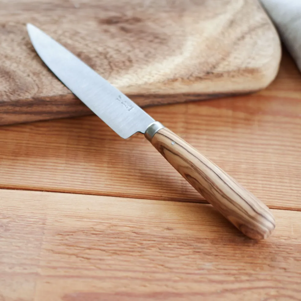 Cuchillos de cocina con mango redondo de olivo Pallarès