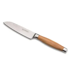 Cuchillos Le Creuset de acero damasco con mango de madera de olivo