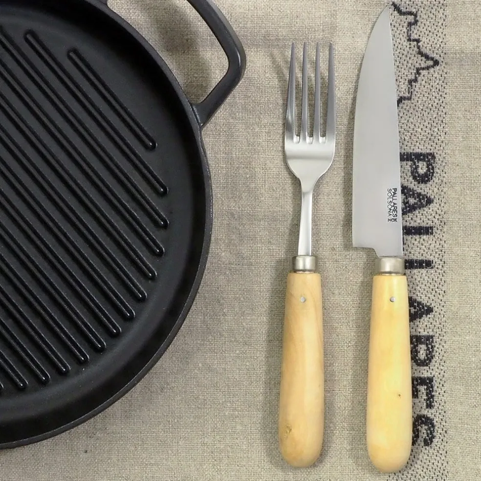 Cuchillos Pallarès INOX con mango de boj (mesa y cocina)