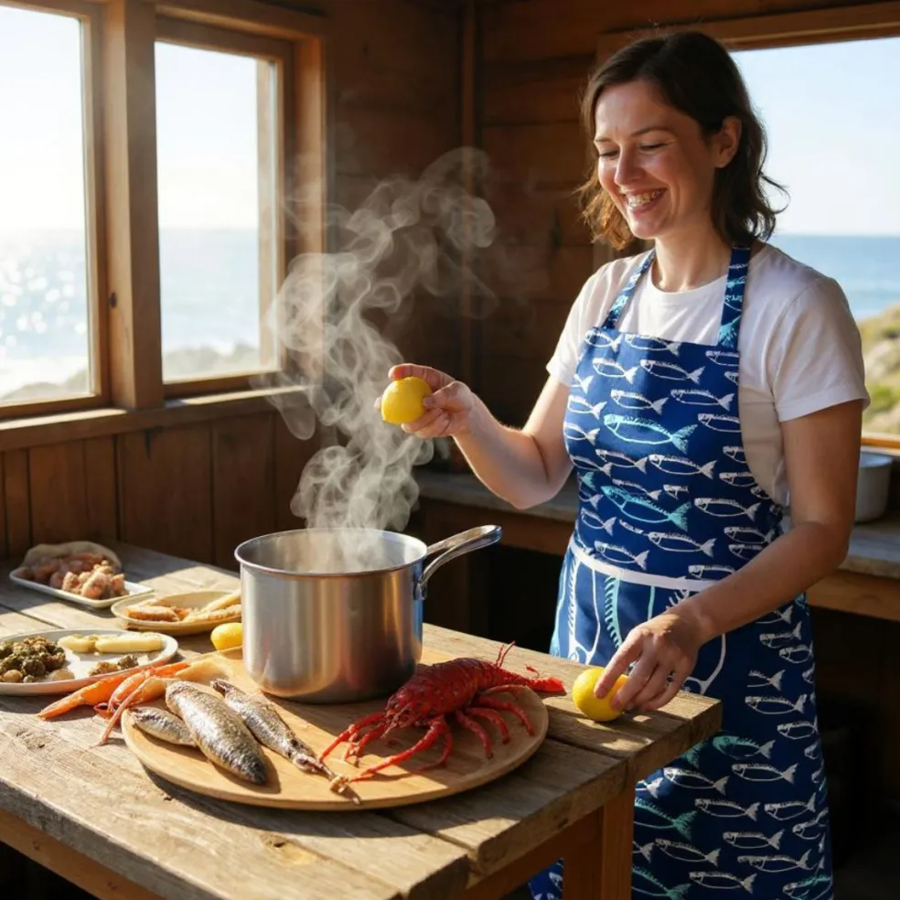 Delantal de cocina Fish Dexam