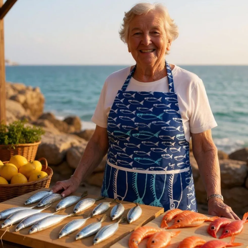 Delantal de cocina Fish Dexam