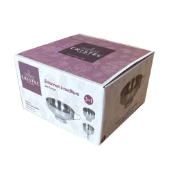 Embudo de acero inoxidable para conservas con adaptadores Cristel