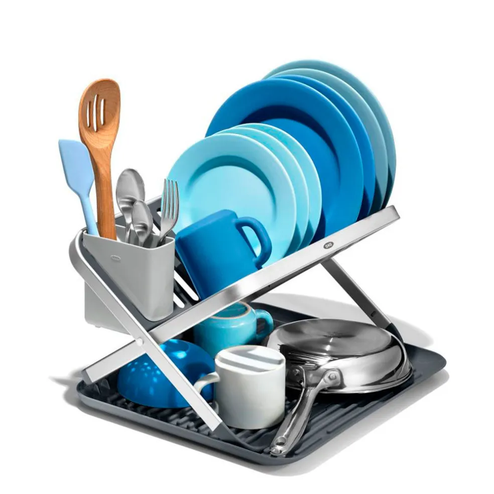 Escurreplatos plegable de aluminio OXO