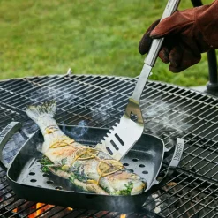 Espátula ranurada acero inox para barbacoa BBQ Outdoor Le Creuset
