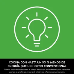 Freidora de aire Crispi Ninja®: la airfryer con cubetas de vidrio y diseño portátil FN101