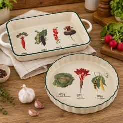 Fuente de horno de gres Vegetables Dexam