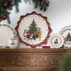 Fuente grande de Navidad de porcelana para servir Toy's Fantasy Villeroy & Boch