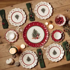 Fuente grande de Navidad de porcelana para servir Toy's Fantasy Villeroy & Boch