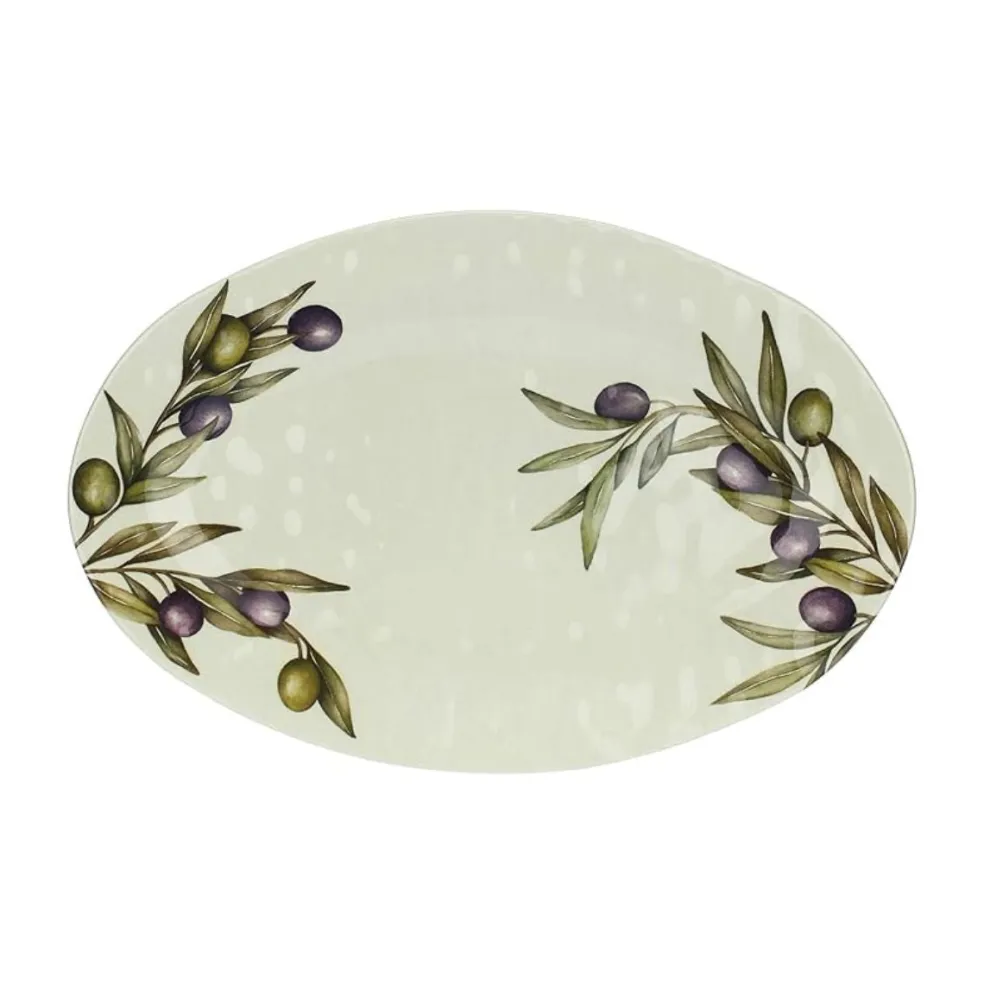 Fuente ovalada para servir de melamina Olyvia Rose &Tulipani