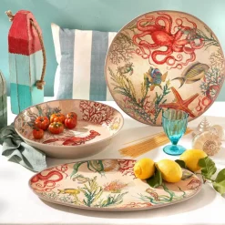 Fuente para servir de melamina Sea Life Rose & Tulipani