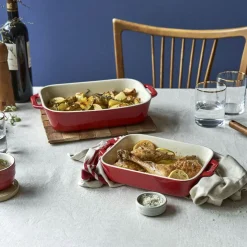 Fuente rectangular cerámica para horno Staub